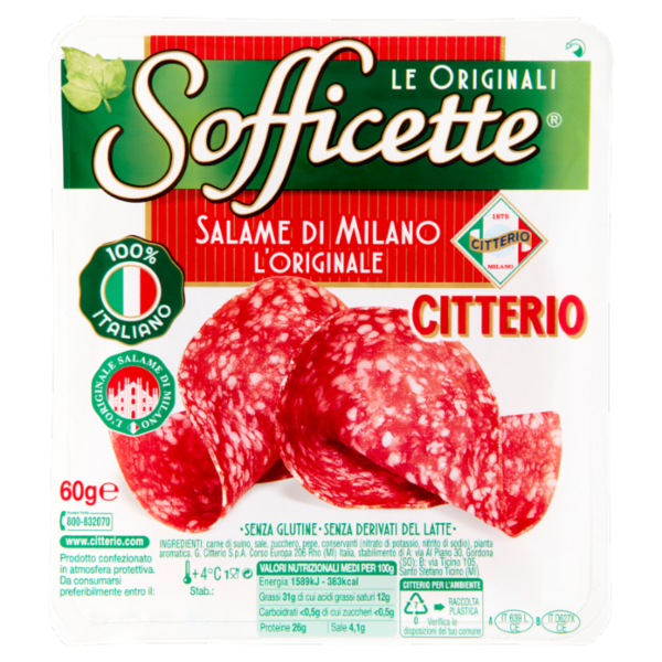 Citterio Sofficette Salame di Milano l'Originale 60 g