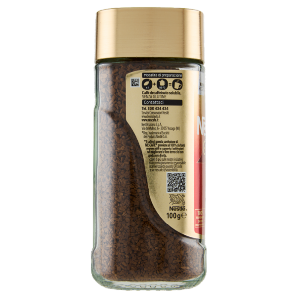 NESCAFÉ Gold Decaf Caffè Solubile Decaffeinato Barattolo 100g
