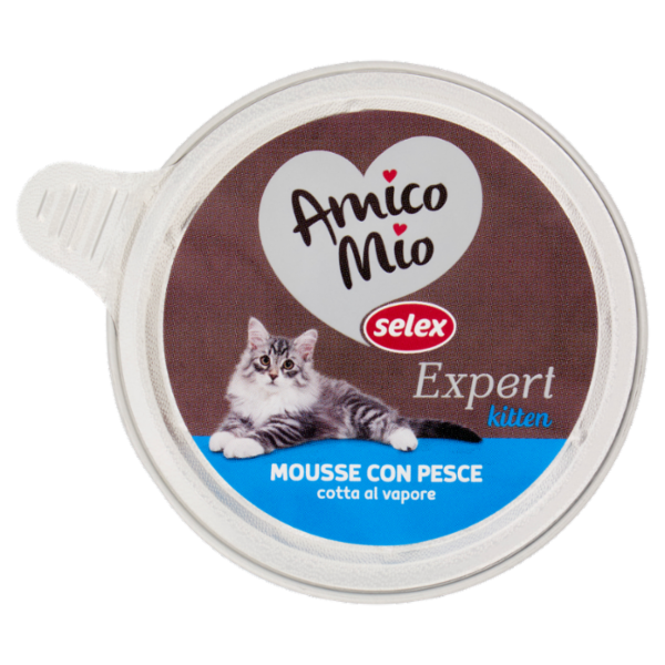 Selex Amico Mio Expert Mousse per Gatto Kitten con Pesce 85 g