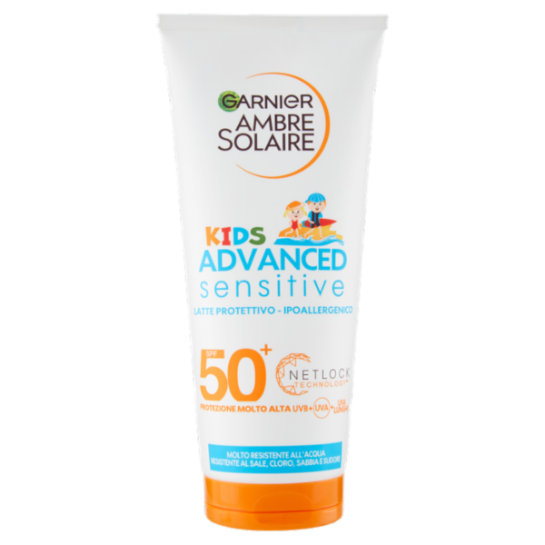 Garnier Ambre Solaire Sensitive Advanced Kids Latte Solare IP50, 200 ml