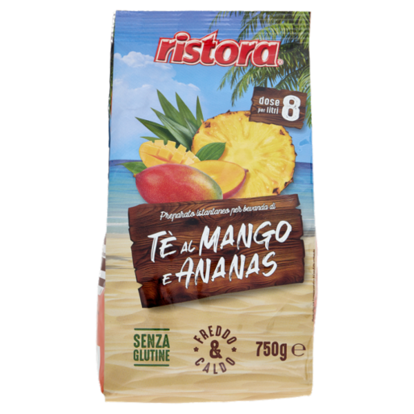 ristora Preparato istantaneo per bevanda di Tè al Mango e Ananas Ristora 750 g