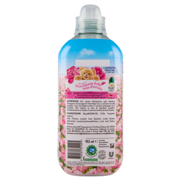 Coccolino Ammorbidente Concentrato Fresh Sensazione Seta 41 Lavaggi 952 ml