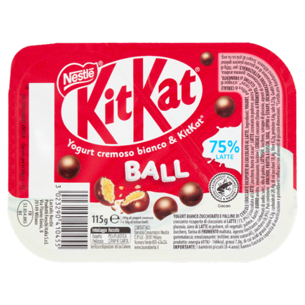 KITKAT Yogurt cremoso bianco & KitKat Ball 115 g
