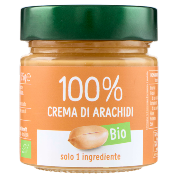 Euro Company 100% Crema di Arachidi Bio 175 g