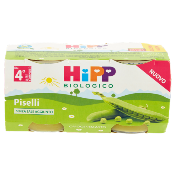 HiPP Biologico Piselli Omogeneizzato 2 x 80 g
