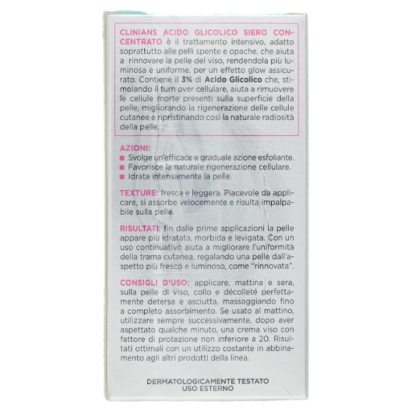 Clinians Acidoglicolico Siero Concentrato 30 mL