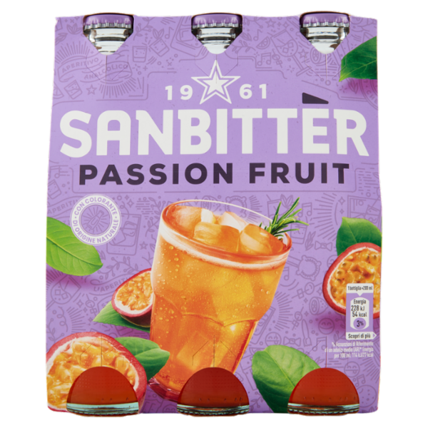 SANBITTÈR Passion Fruit 3x20cl