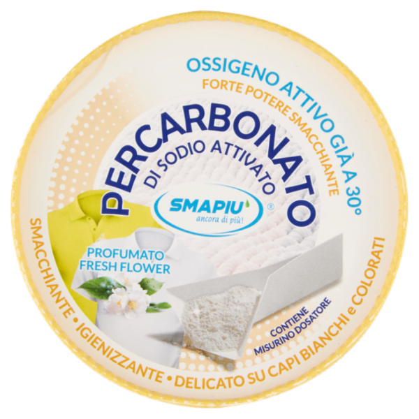 Smapiù Percarbonato di Sodio Attivato Delicato su Capi Bianchi e Colorati 500 g
