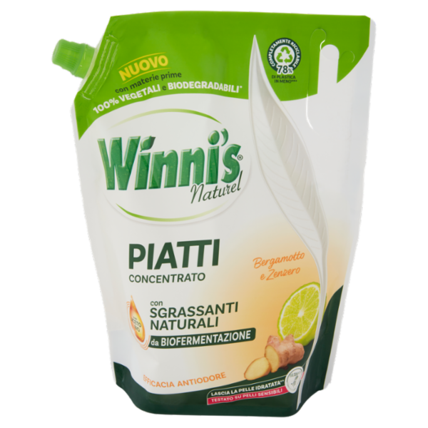 Winni's Naturel Patti Concentrato Bergamotto e Zenzero pouch 900 ml
