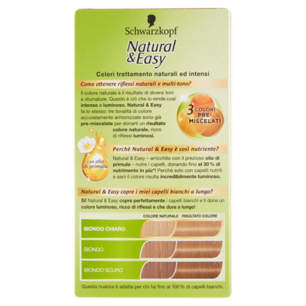 Schwarzkopf Natural&Easy Biondi Straordinari 548 Biondo Chiaro Sabbia Naturale