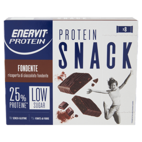 Enervit Protein Low Sugar Protein Snack Fondente 8 x 27 g