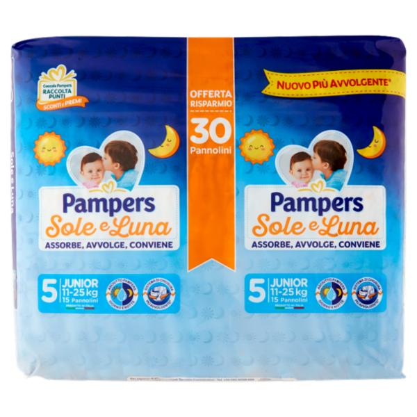 Pampers Sole e Luna Junior 30 pz