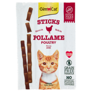 GimCat Sticks Ricco In Pollame 4 Sticks 20 g