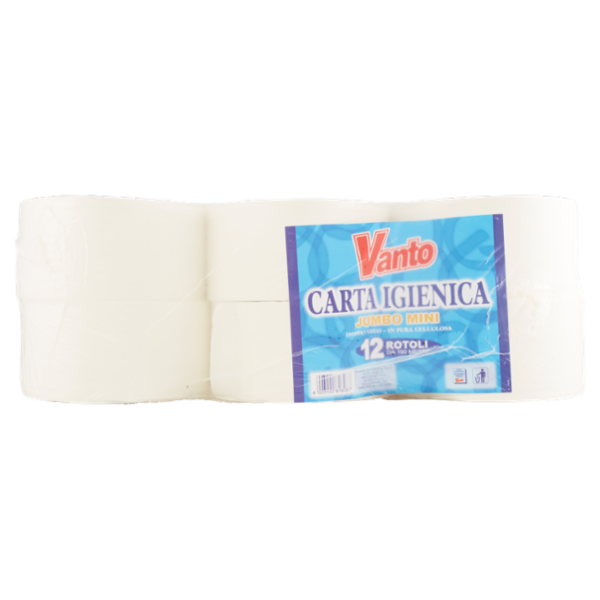 Vanto Carta Igienica 2 Veli Jumbo Mini 12 Rotoli