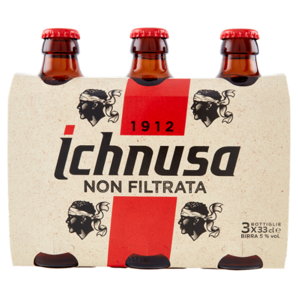 Ichnusa Non Filtrata 3 x 33 cl