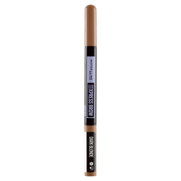 Maybelline New York Express Brow, Matita-Ombretto Sopracciglia 2-in-1, 01 Dark Blond