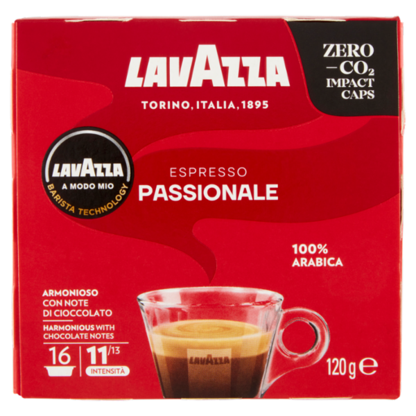 Lavazza A Modo Mio Espresso Passionale 16 Capsule 120 g