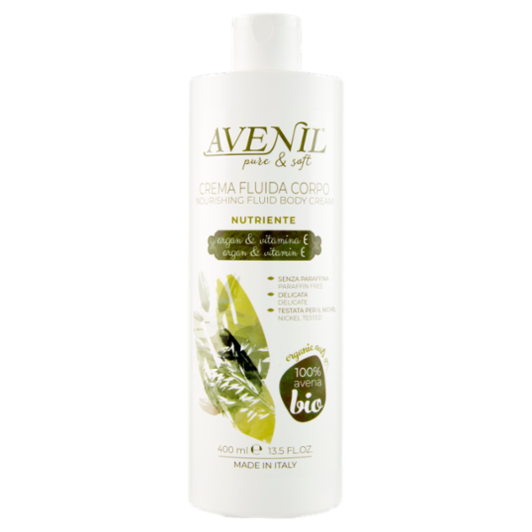 Avenil pure & soft Crema Fluida Corpo Nutriente argan & vitamina E 400 ml
