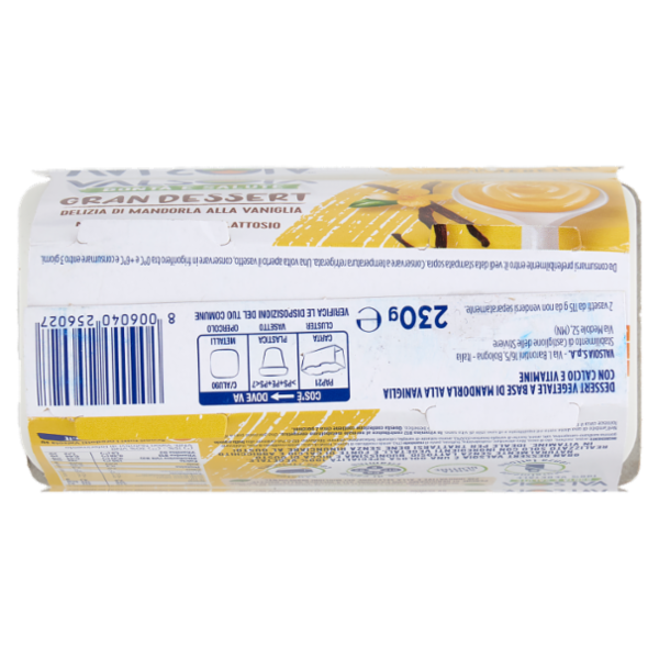 Valsoia Bontà e Salute Gran Dessert Delizia di Mandorla alla Vaniglia 2 x 115 g