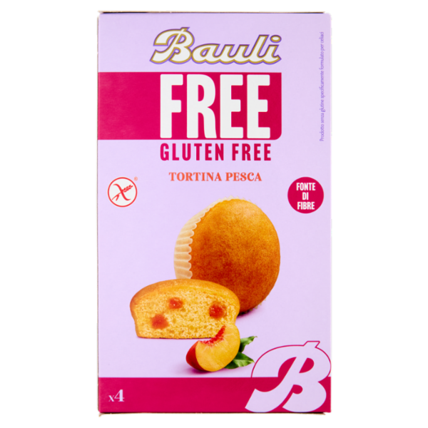 Bauli Free Gluten Free Tortina Pesca 4 x 35 g