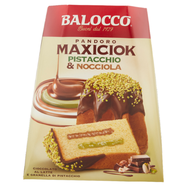 Balocco Pandoro Maxiciok Pistacchio & Nocciola 800 g