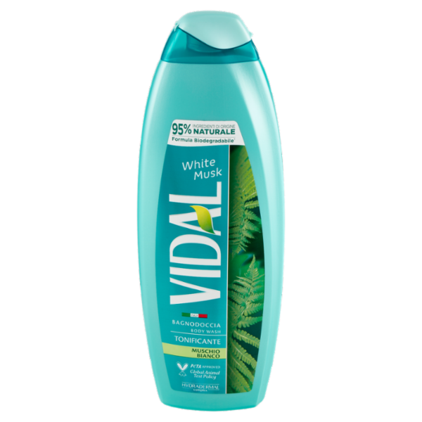 Vidal White Musk Bagnodoccia Tonificante Muschio Bianco 750 ml