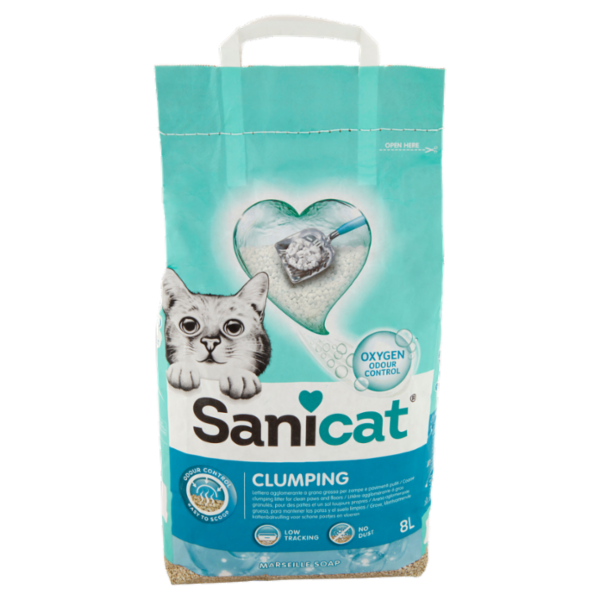 Sanicat Clumping Lettiera agglomerante Marseille Soap 8 L