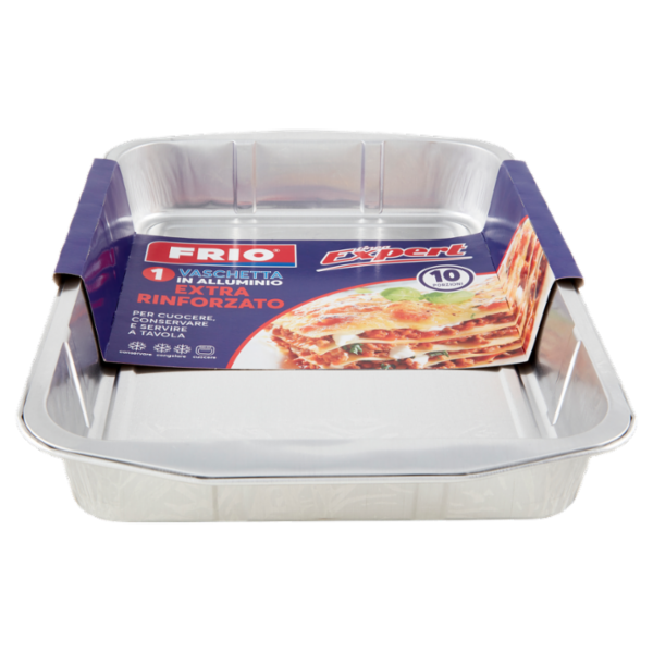 Frio Linea Expert Vaschetta in Alluminio Extra Rinforzato 10 Porzioni 1 pz