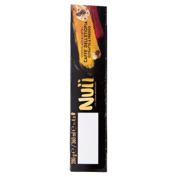 NUII Cioccolato al Latte & Caffè dell'Etiopia estratto a freddo 4x70g