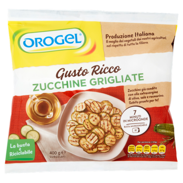 Orogel Gusto Ricco Zucchine Grigliate Surgelati 400 g