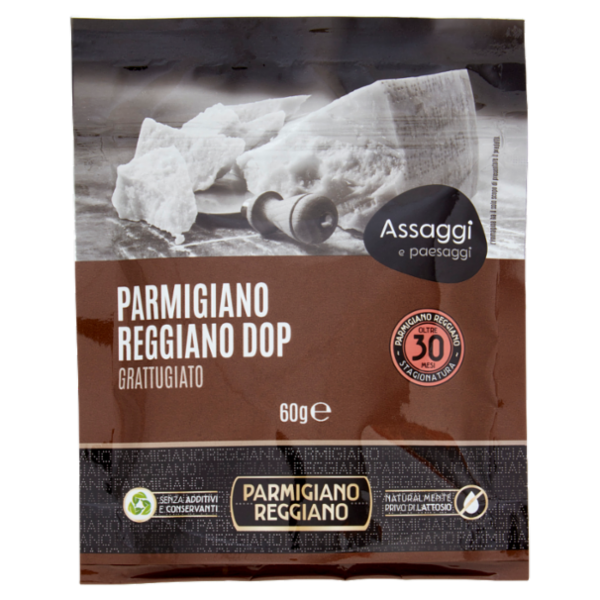 Assaggi e paesaggi Parmigiano Reggiano DOP Grattugiato 60 g