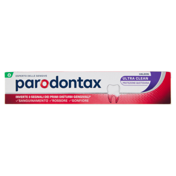 Parodontax ultra clean dentifricio quotidiano con fluoro per gengive più sane e denti forti 75 ml