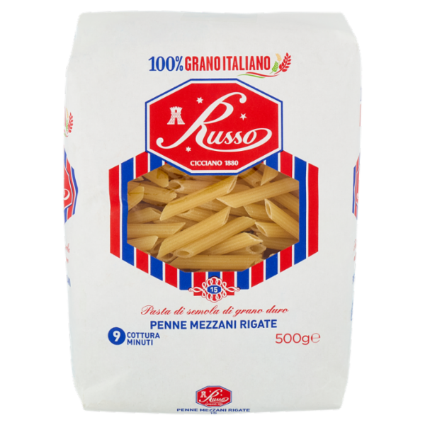 Russo Penne Mezzani Rigate 15 500 g