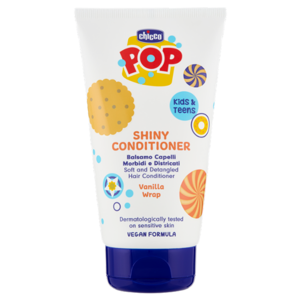 Chicco Pop Shiny Conditioner Balsamo Capelli Morbidi e Districati Vanilla Wrap 150 mL