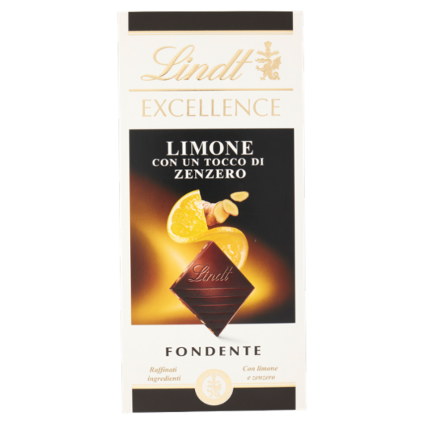 Lindt Excellence Tavoletta Cioccolato Fondente Limone e Zenzero 100 g
