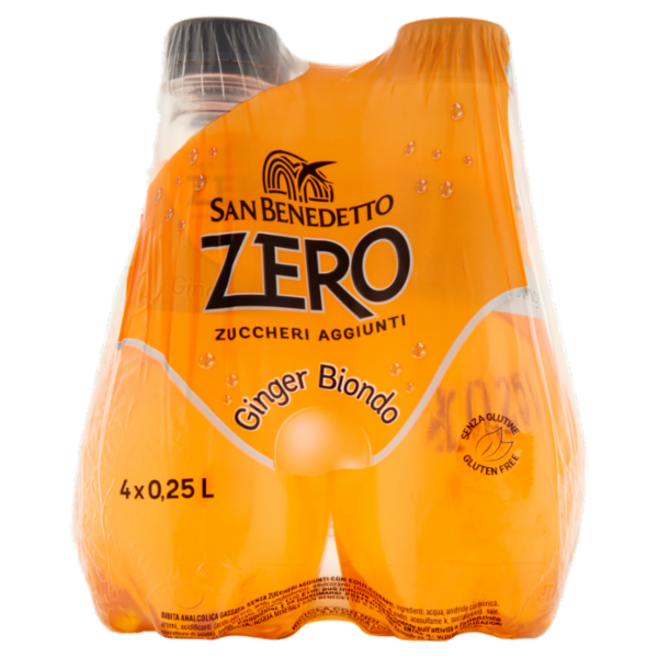 San Benedetto Ginger Biondo Zero 4 x 0,25 L
