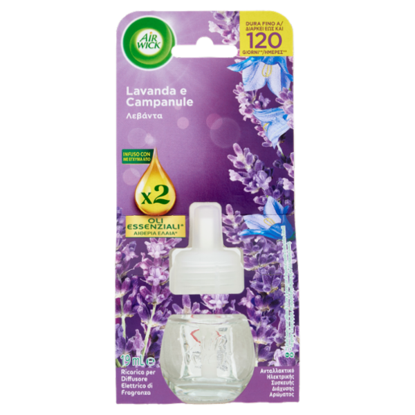 Air Wick Profumatore per Ambienti Lavanda e Campanule Ricarica 19 mL
