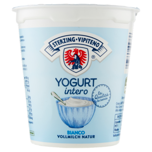Sterzing Vipiteno Yogurt intero Bianco 400 g