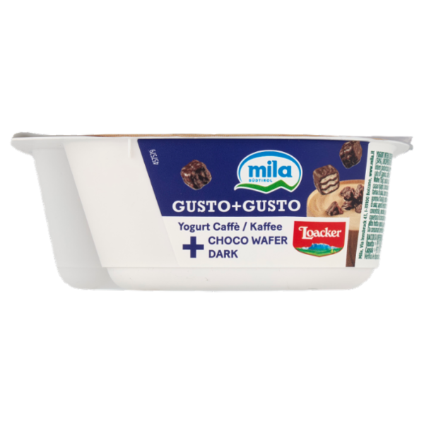 mila Gusto+Gusto Yogurt Caffè + Choco Wafer Dark 150 g