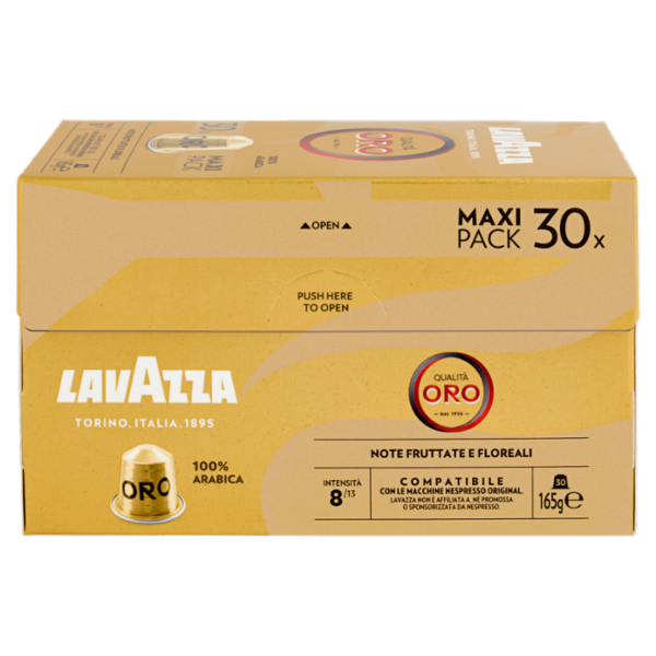 Lavazza Qualità Oro Compatibile con Nespresso Original 30 Capsule 165 g