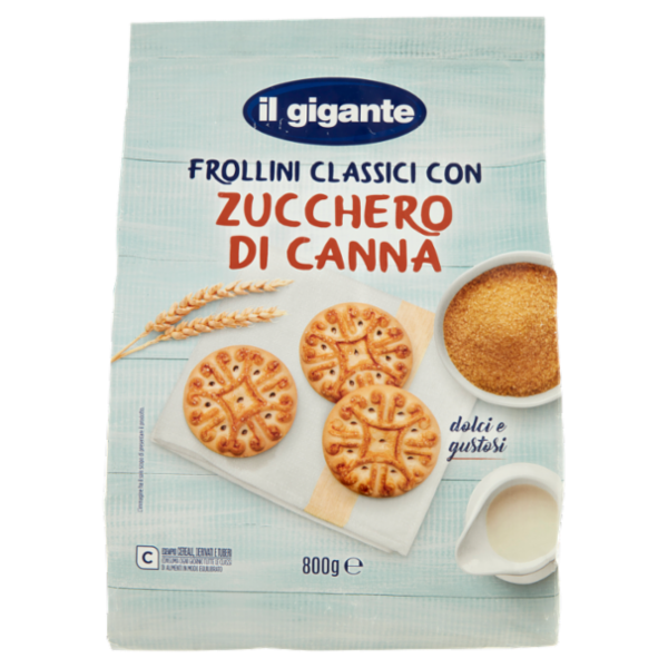 IL GIGANTE Frollini Classici con Zucchero di Canna 800 g