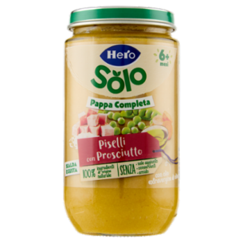 Hero Solo Pappa Completa Piselli Con Prosciutto 235 g
