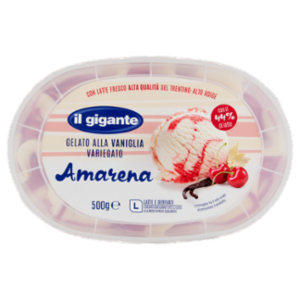 IL GIGANTE Gelato Alla Vaniglia Variegato Amarena 500 g