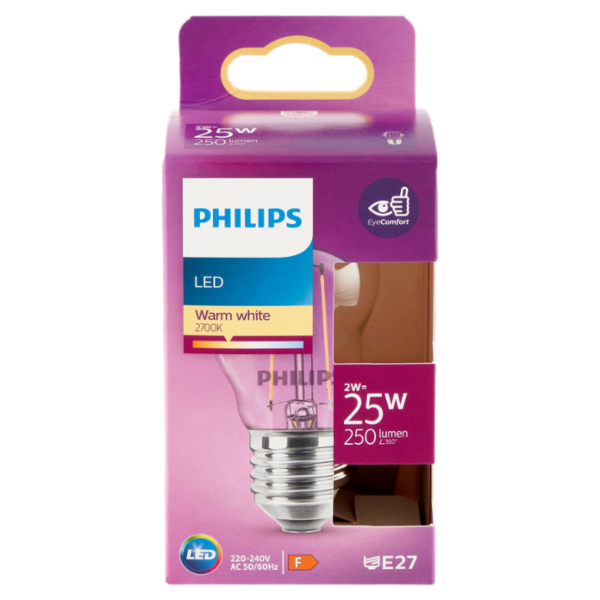 Philips Led sfera filamento 25W E27 2700K