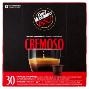 Caffè Vergnano 1882 Cremoso Capsule Compatibili Nespresso* 30 x 5 g