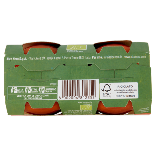 alce nero Sughetto di Pomodoro con Verdure 2 x 80 g