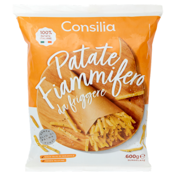 Consilia Patate Fiammifero da Friggere Surgelate 600 g