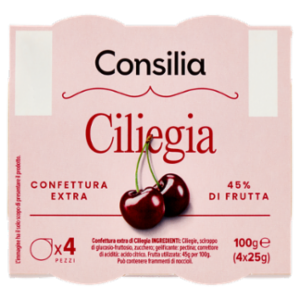 Consilia Confettura Extra Ciliegia 4 x 25 g