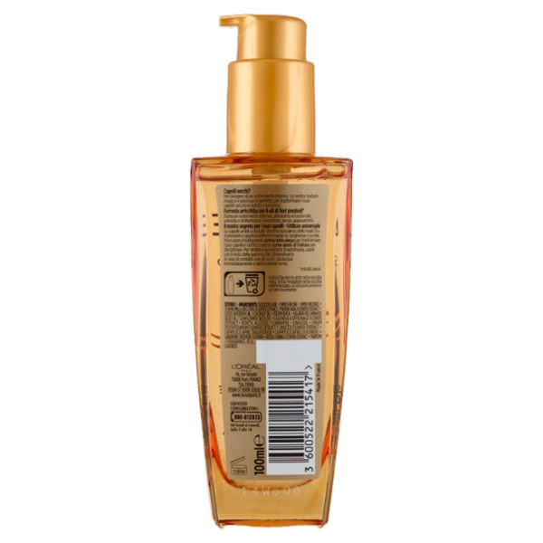 Elvive Olio Straordinario Sublimatore del Capello, per Capelli Secchi, 100 ml