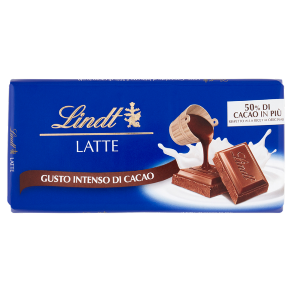 Lindt Gamme Bleue Tavoletta Cioccolato al latte Extra Cacao 100 g